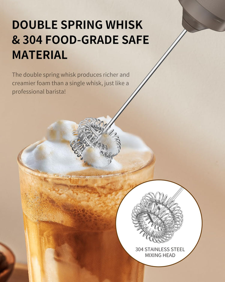 Portable Rechargeable Milk Frother Handheld