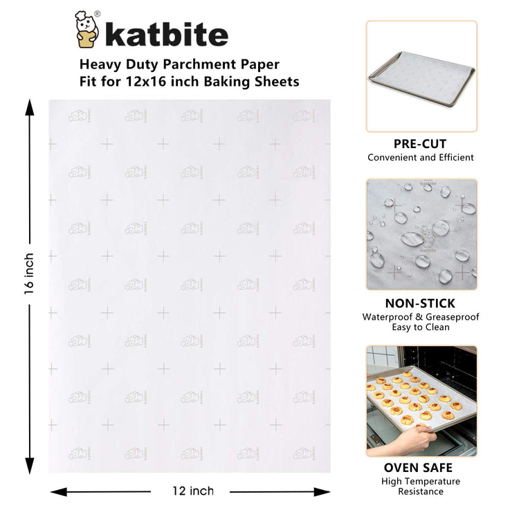 Precut Parchment Paper Sheets with Grid Lines (46 Count)