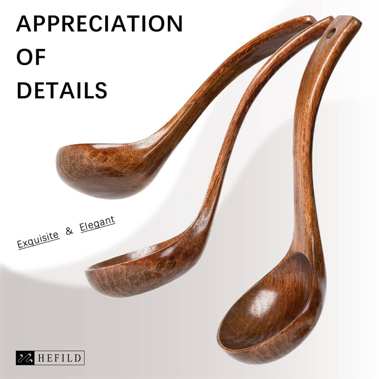 Wooden Soup Ladle for Cooking