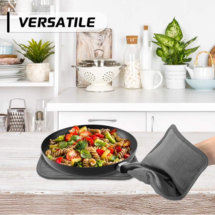 Silicone Kitchen Pot Holders with Pockets (2 Count)