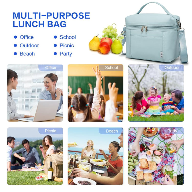 NOL 8L Insulated Lunch Bag for Women