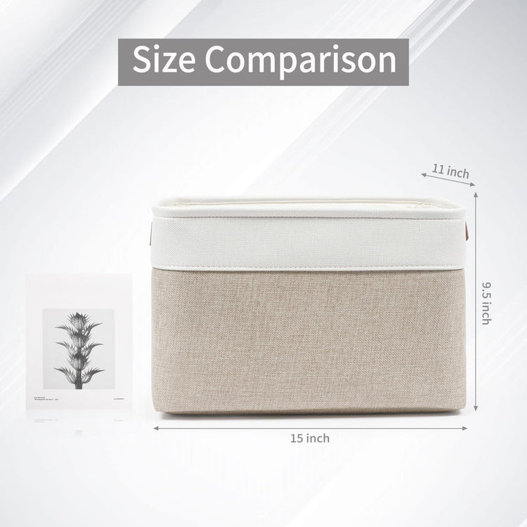 Storage Bins Large Fabric Storage Baskets for Shelves 3 Pack (3 Count)