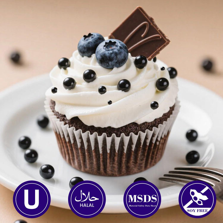 Edible Black Sugar Sprinkles (4.5 Ounce)