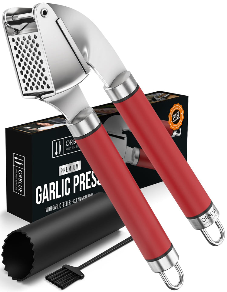 Garlic Press and Peeler Set