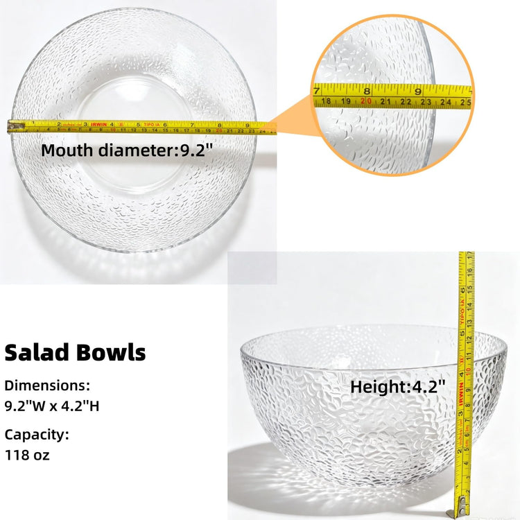 118 oz Acrylic Salad Bowls