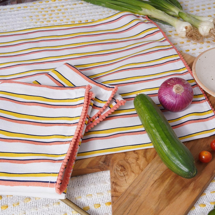 Printed Kitchen Dish Bar and Tea Towels Cotton (6 Count)