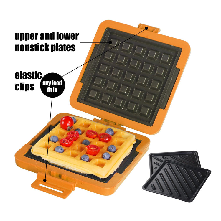 2-in-1 Microwave Sandwich Maker & Waffle Maker, Microwave Grill