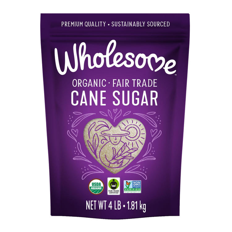 Sweeteners 4 Pound Organic Cane Sugar (384 Ounce)