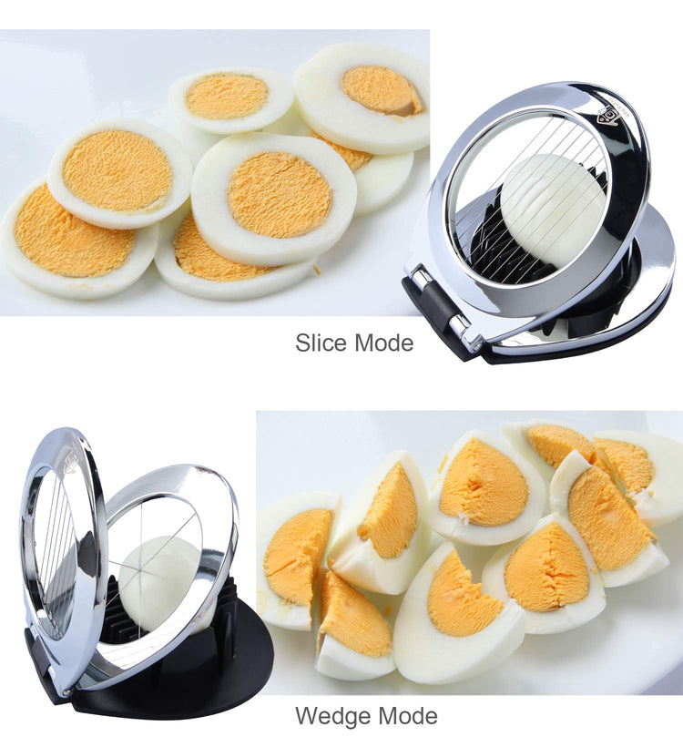 Multi Function Stainless Steel Egg Slicer for Hard Boiled Eggs