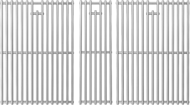 Orgneas Cooking Grates for Nexgrill 720-0882A Evolution Infrared Plus 5-Burner, Stainless Steel Solid Rod Grill Cooking Grids for Nexgrill Gas Grill Replacement Parts, Set of 3