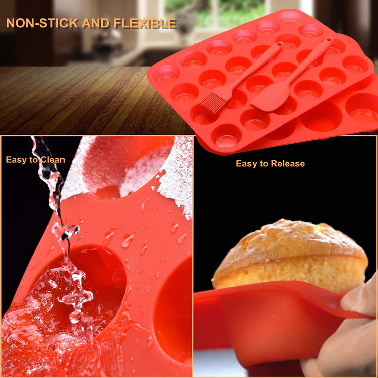 Silicone Muffin Pan Cupcake Set (2 Count)
