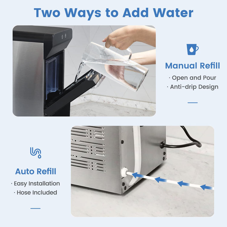 V2.0 Nugget Ice Maker for Home Kitchen Office