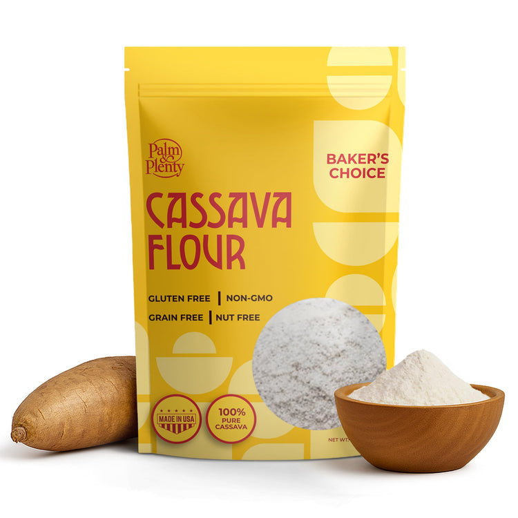 Palm & Plenty Natural Cassava Flour Gluten (16 Ounce)