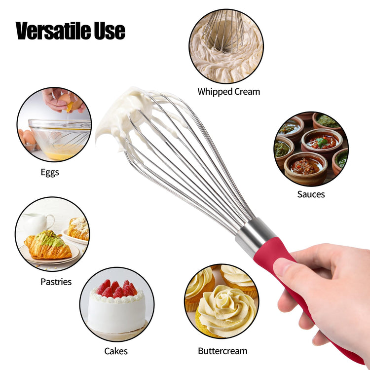 18 8 Stainless Steel Balloon Whisk for Cooking