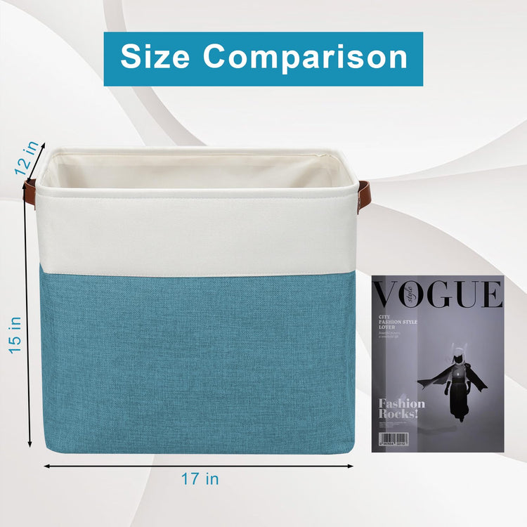 Large Fabric Storage Baskets (3 Count)