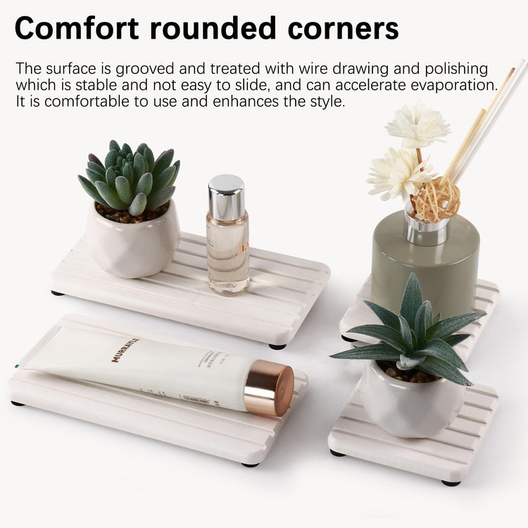 Set of 4 Bathroom Vanity Tray (4 Count)