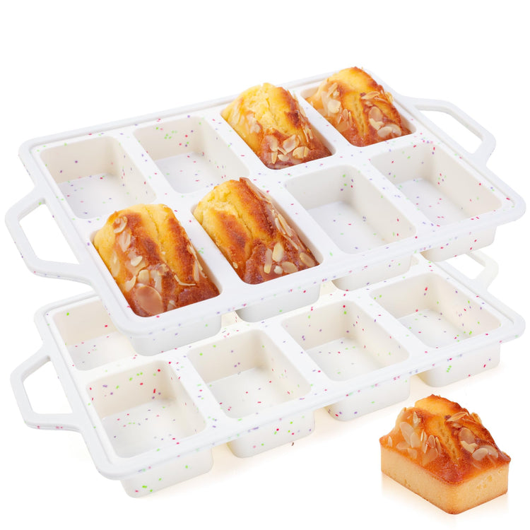 2 Pcs Mini Loaf Pans with Metal Reinforced Frame (2 Count)