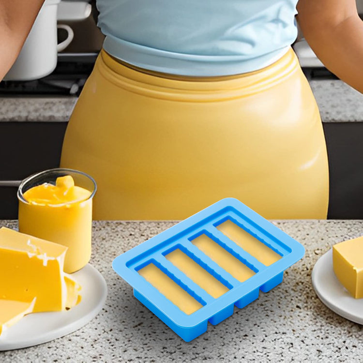 2 Packs Silicone Butter Mold with Lid (2 Count)