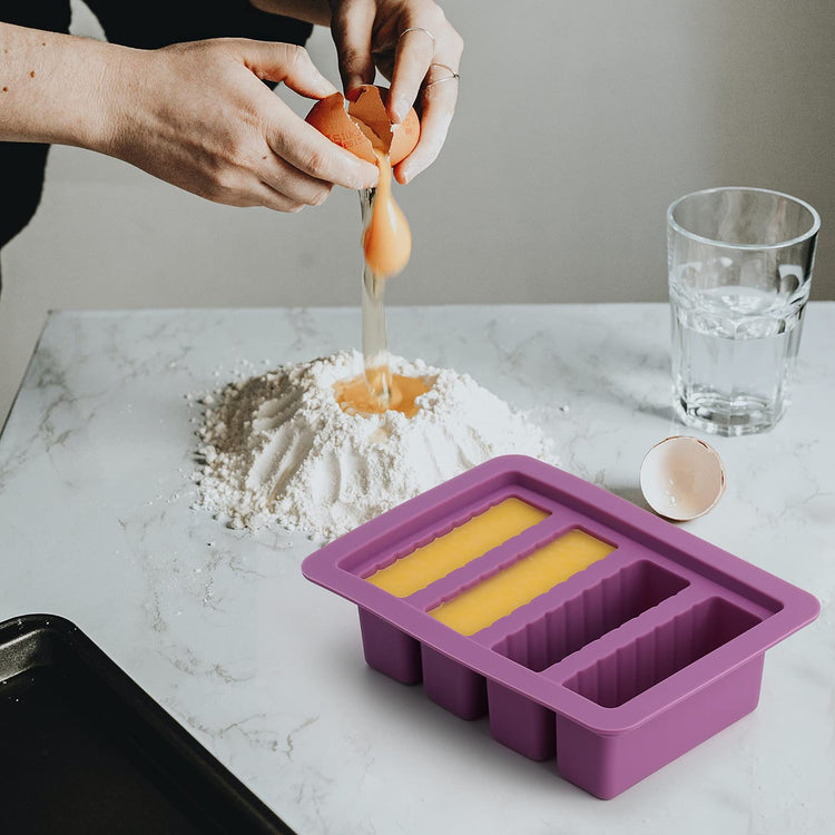2 Packs Silicone Butter Mold with Lid (2 Count)