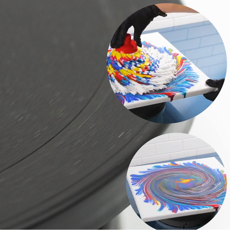 11”Rotate Turntable Sculpting Wheel Revolving Cake Turnable Black Painting Turn Table Stand for Paint Spraying Spinner