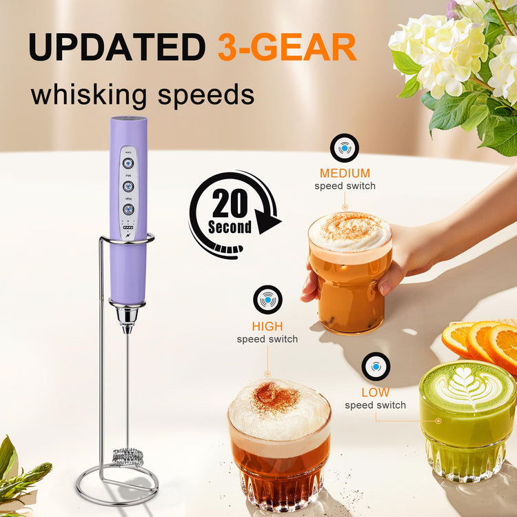 Handheld Milk Frother Wand for Coffee