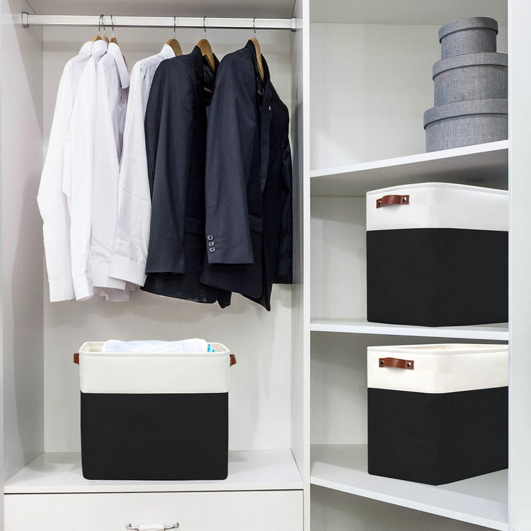 Large Fabric Storage Baskets (3 Count)