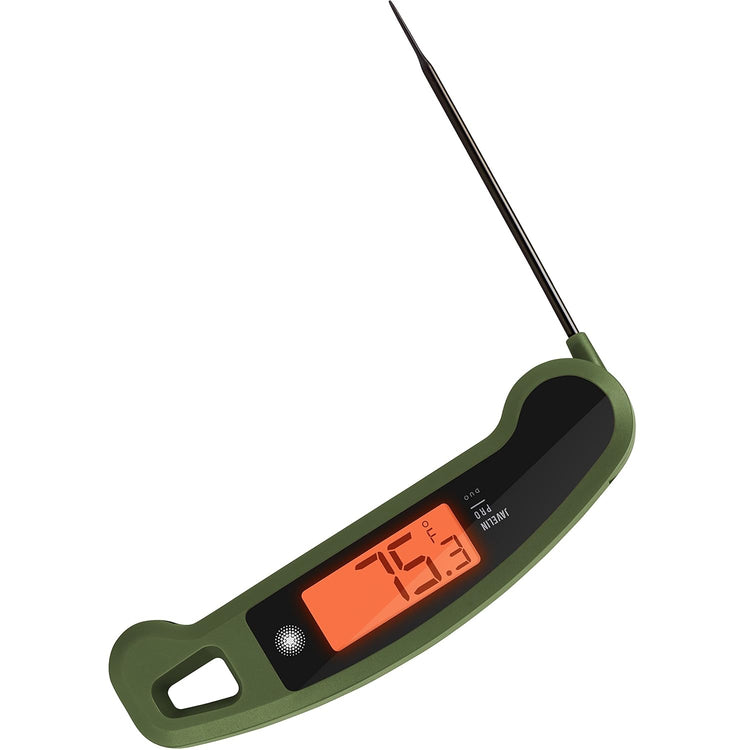 Lavatools Javelinยฎ PRO Duo Ultra-Fast 2-Second Professional Digital Instant Read Meat Thermometer for Grill and Cooking, Auto-Rotating Backlit Display, IP65 Water Resistant โ Olive