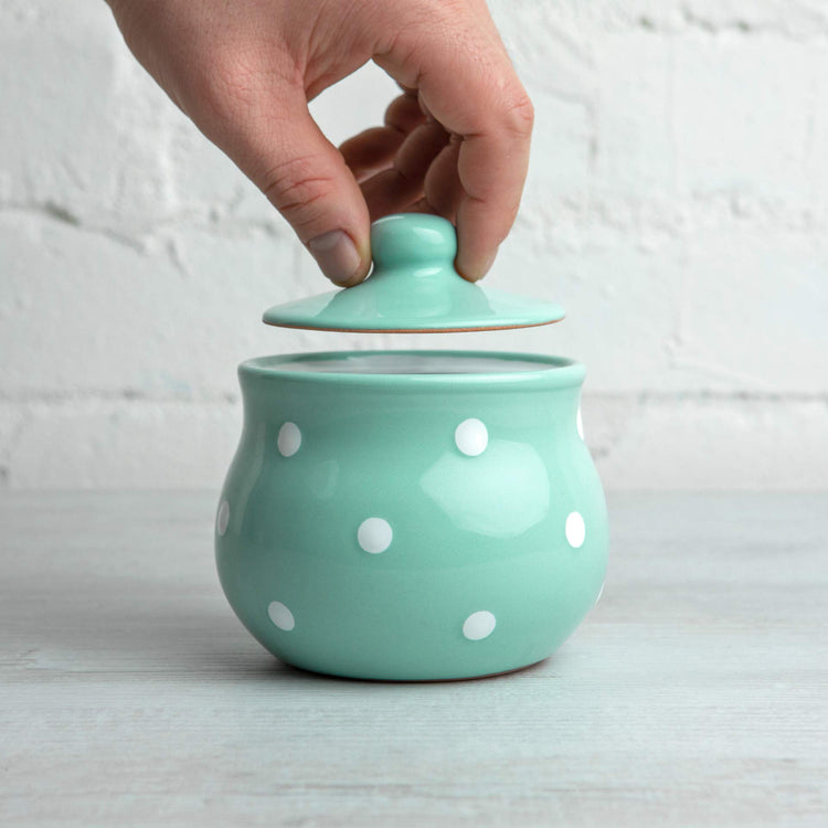 Ceramic Sugar Bowl with Lid