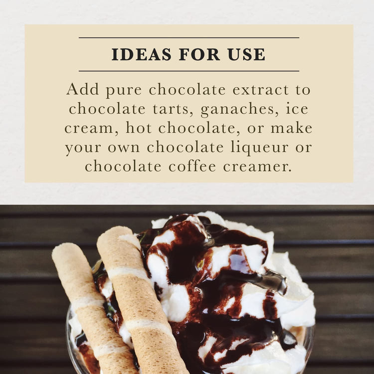 Organic Chocolate Extract for Baking (4 Fl Oz)