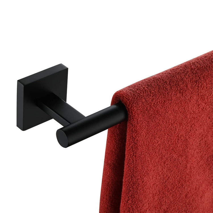 32'' Towel Rails Bathroom Towel Bars Matte Black 32 Inch Bath Towel Holder for Washroom Kitchen Wall Stainless Steel B4005BK