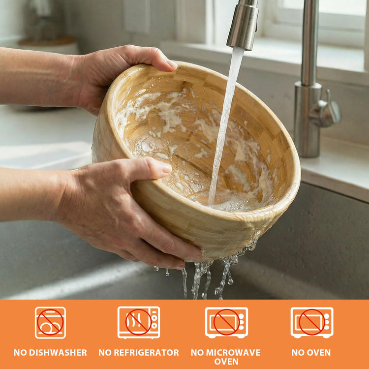 5 Qt Solid Wood Mixing Bowl Compatible with KitchenAid Tilt