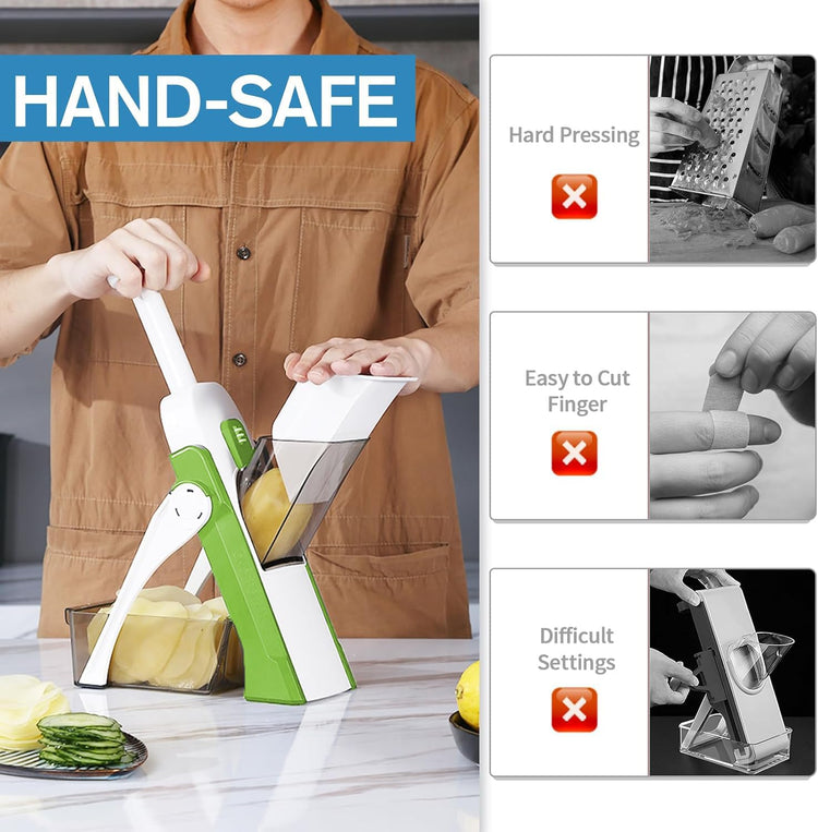 Safe Mandoline Slicer for Kitchen