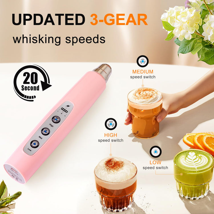 Handheld Milk Frother Wand for Coffee
