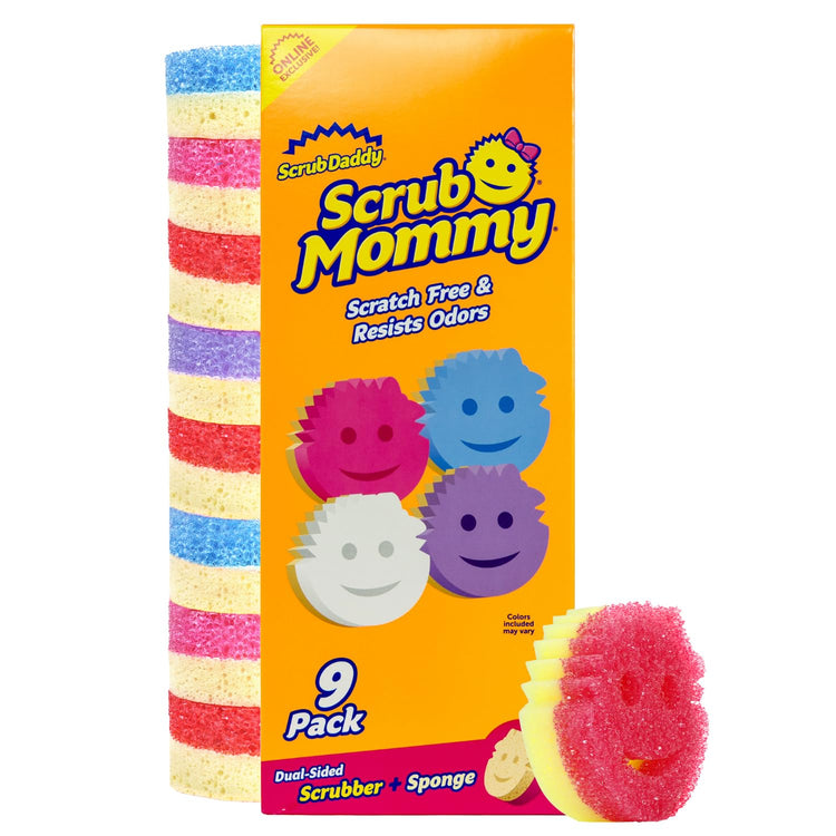 Scrub Mommy Kitchen Sponges for Dishes & Wiping Spills (9 Count)