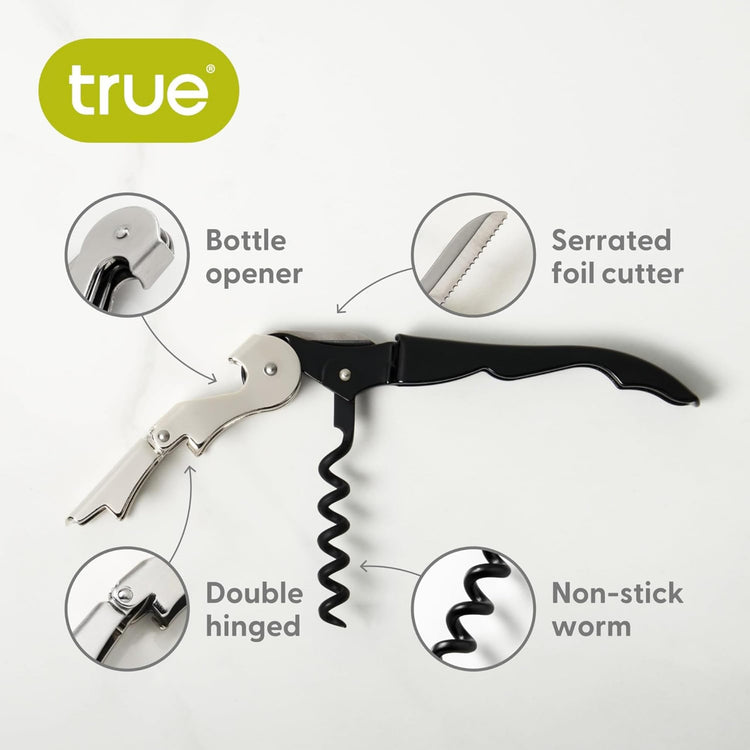Truetap Double Hinged Waiter's Corkscrew Wine Opener