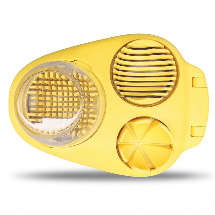 1 Pack Yellow Heavy Duty Egg Slicer with 3 Cutting Modes