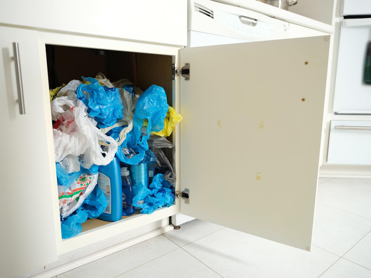 Multi Purpose Plastic Shopping Bag Holder. Store and Reuse Bags