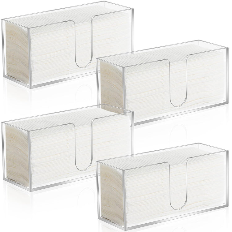4Pack Acrylic Countertop Paper Towel Dispenser (4 Count)