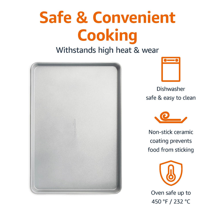 Ceramic Nonstick Baking Sheet & Cooling Rack Set