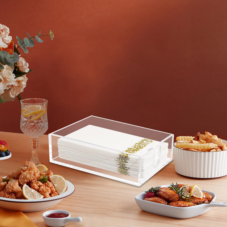 2 Pack 0.12 Thickness Clear Napkin Holder