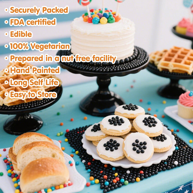 Black Pearls Sprinkles (4.6 Ounce)