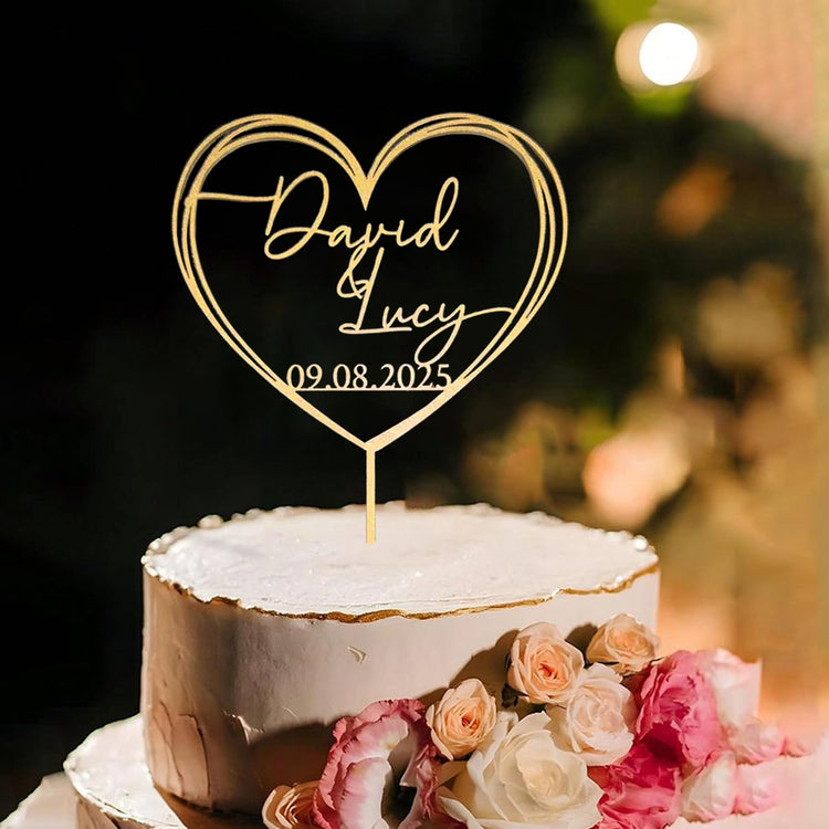 Personalized Wedding Cake Topper