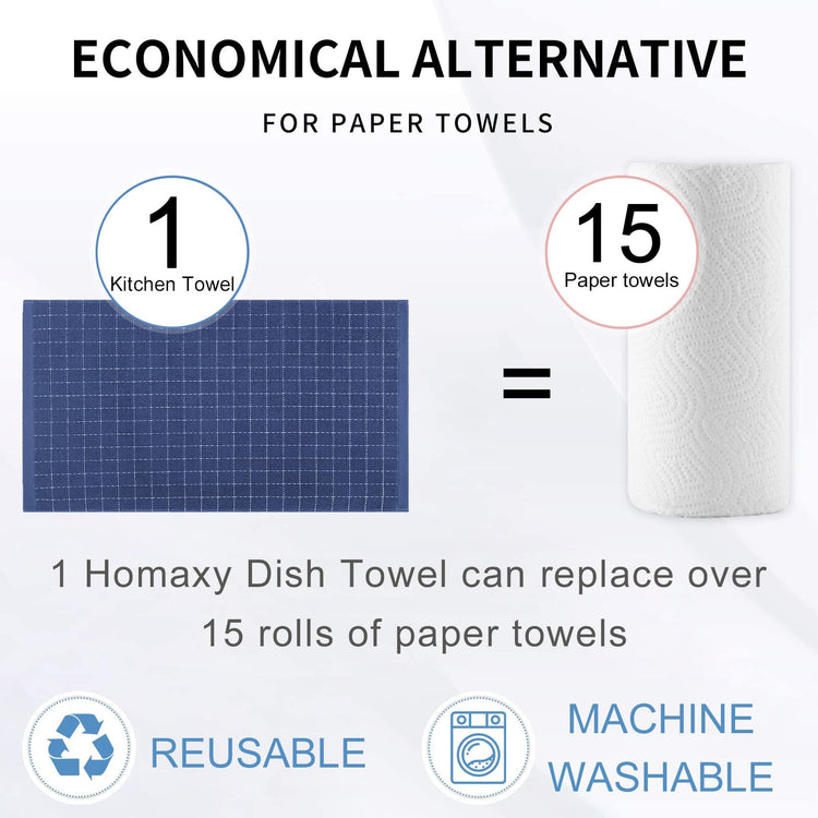 100% Cotton Terry Kitchen Towels (4 Count)