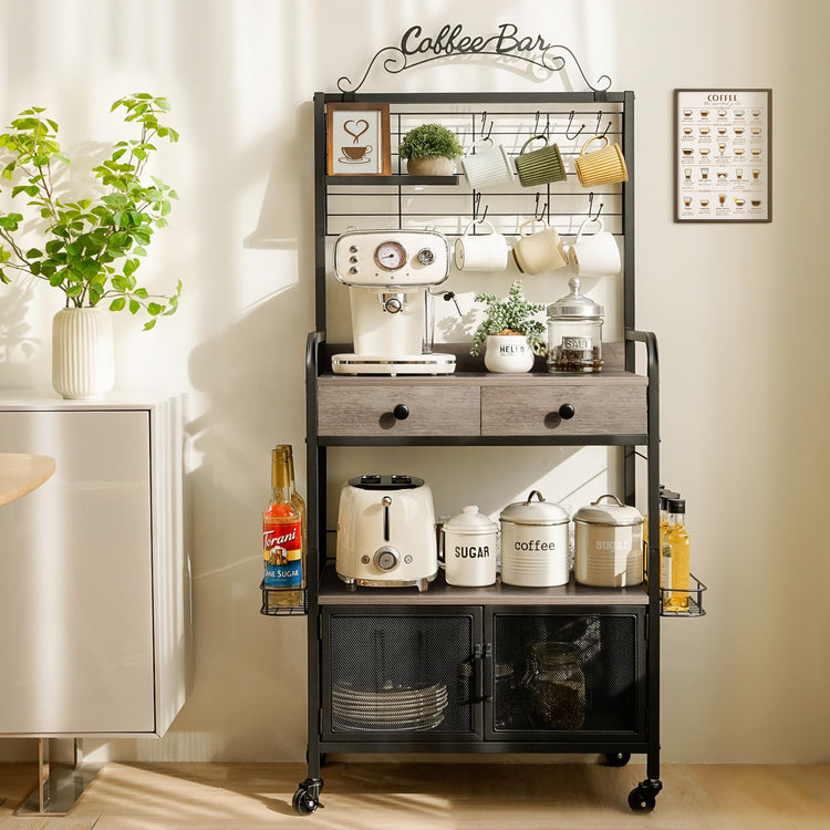 Coffee Bar Cabinet with Storage