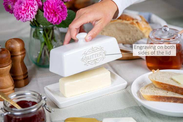 Covered Butter Dish with Lid