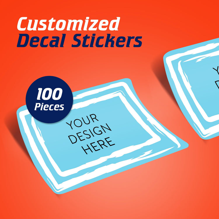 Custom Vinyl Stickers Your Image (100 Count)