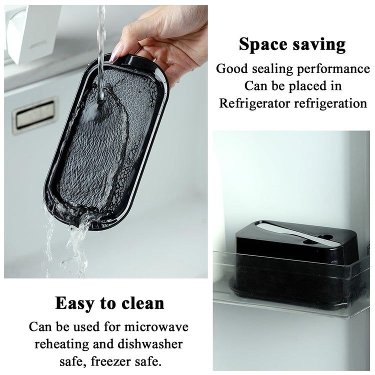 Butter Dish with Lid for Countertop and Refrigerator Door Shelf with Butter Spreader Knife