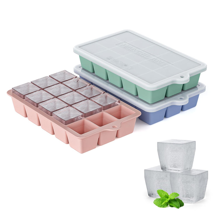 Silicone Ice Cube Tray 3 Pack (3 Count)