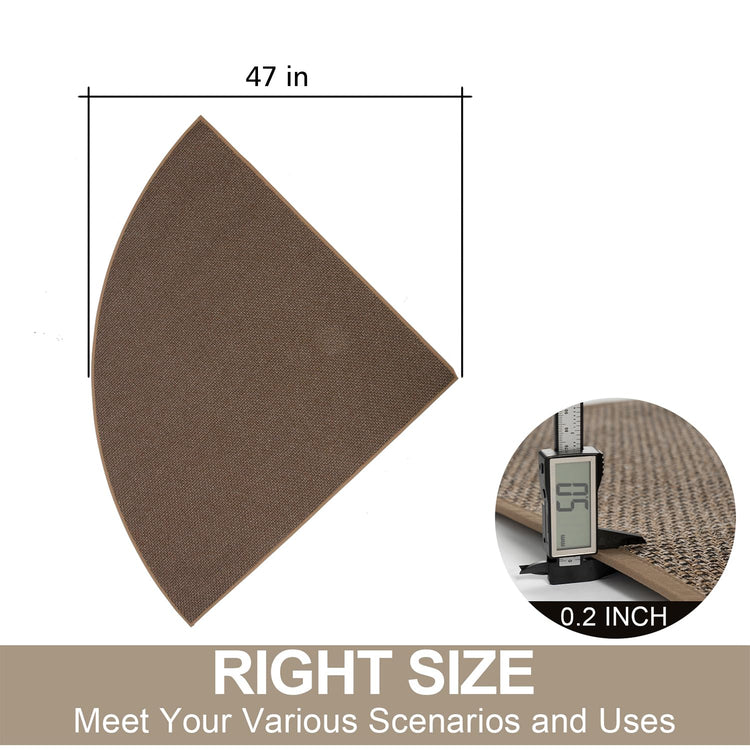 Fan Shaped Kitchen Mat 1 PCS (12.25 Sq Ft)
