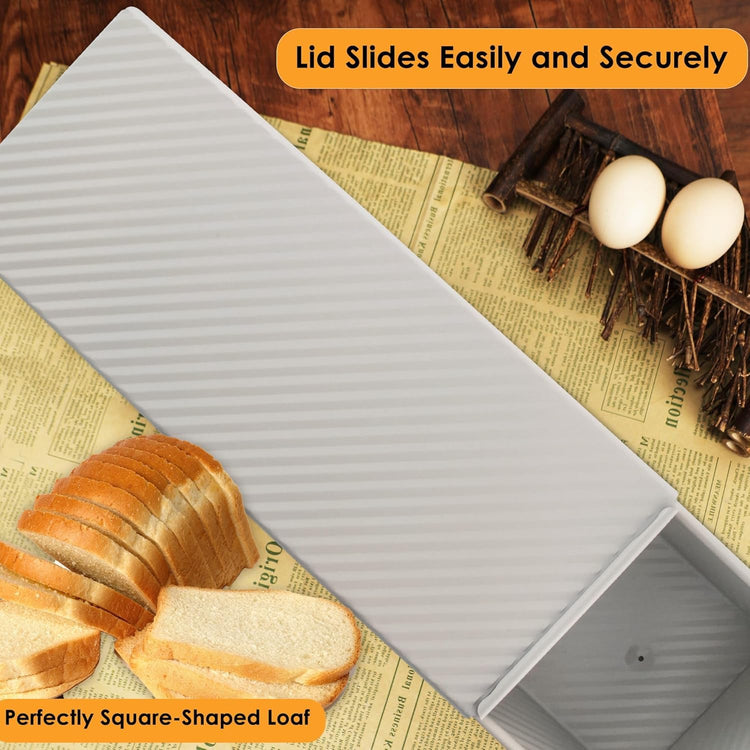 2 Pack 13x5 Pullman Loaf Pan & Lid (2 Count)